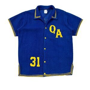 Vintage 50s Empire Sporting Goods Angels QA 31 Fleece Baseball Shirt Large Union